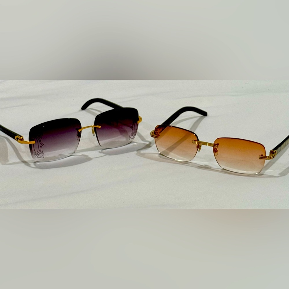Cartier glasses. White buffs & black buffs. Both were bought in 2023.